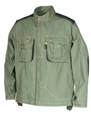 Blouson Craft Worker Vert Kaki / Noir, à personnaliser avec le logo de votre club. Blouson Craft Worker Vert Kaki / Noir