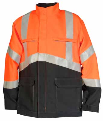 Blouson Multirisques HV Orange Orange Fluo / Anthracite, à personnaliser avec le logo de votre club. Blouson Multirisques HV Orange Orange Fluo / Anthracite