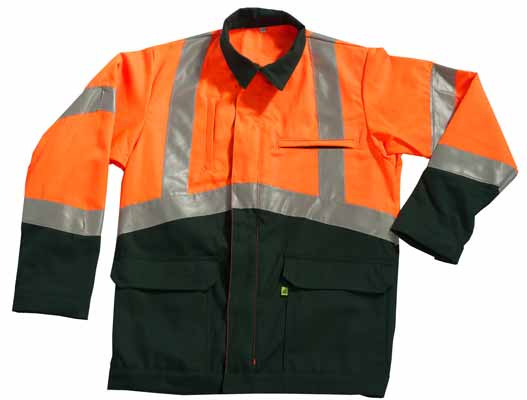 Blouson HV Fluo Safe Orange Orange Fluo / Gris Charcoal, à personnaliser avec le logo de votre club. Blouson HV Fluo Safe Orange Orange Fluo / Gris Charcoal