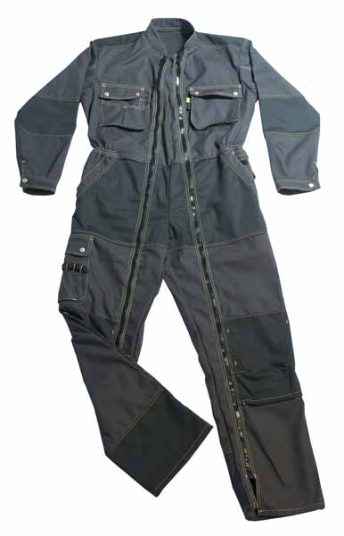 Combinaison Craft Worker Gris Gris Charcoal / Noir, à personnaliser avec le logo de votre club. Combinaison Craft Worker Gris Gris Charcoal / Noir