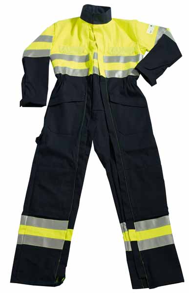 Combinaison 2 ZIP ATEX HV Jaune Jaune Fluo / Marine, à personnaliser avec le logo de votre club. Combinaison 2 ZIP ATEX HV Jaune Jaune Fluo / Marine