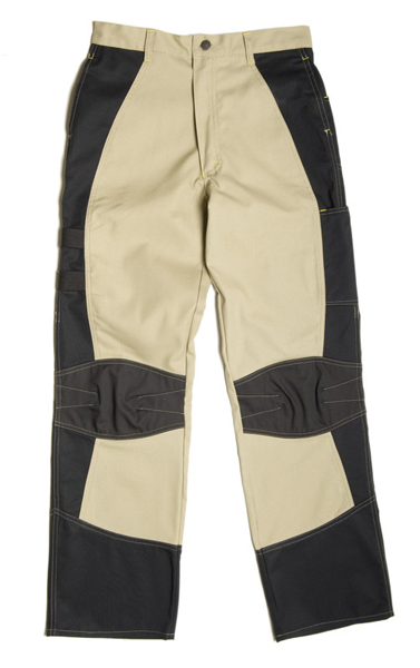 Pantalon femme Craft Worker Jaune Savane / Noir, à personnaliser avec le logo de votre club. Pantalon femme Craft Worker Jaune Savane / Noir