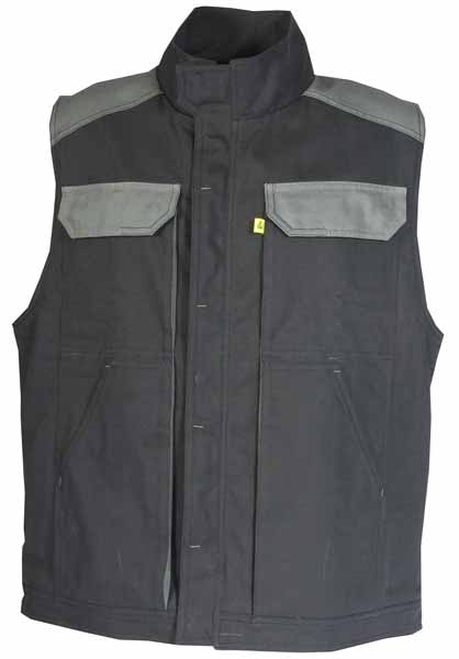Gilet KargoPro Noir Noir / Gris Convoy, à personnaliser avec le logo de votre club. Gilet KargoPro Noir Noir / Gris Convoy