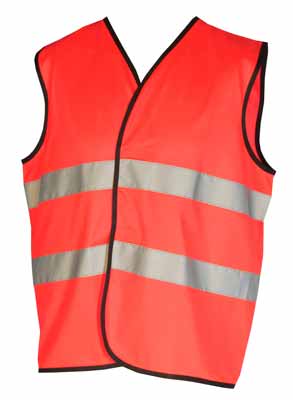 Gilet Homer Rouge Rouge Fluo, à personnaliser avec le logo de votre club. Gilet Homer Rouge Rouge Fluo
