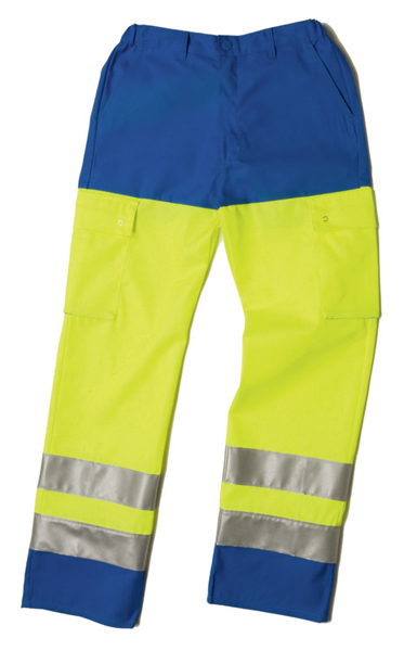 Pantalon Henzo Jaune Jaune Fluo / Bleu azur, à personnaliser avec le logo de votre club. Pantalon Henzo Jaune Jaune Fluo / Bleu azur