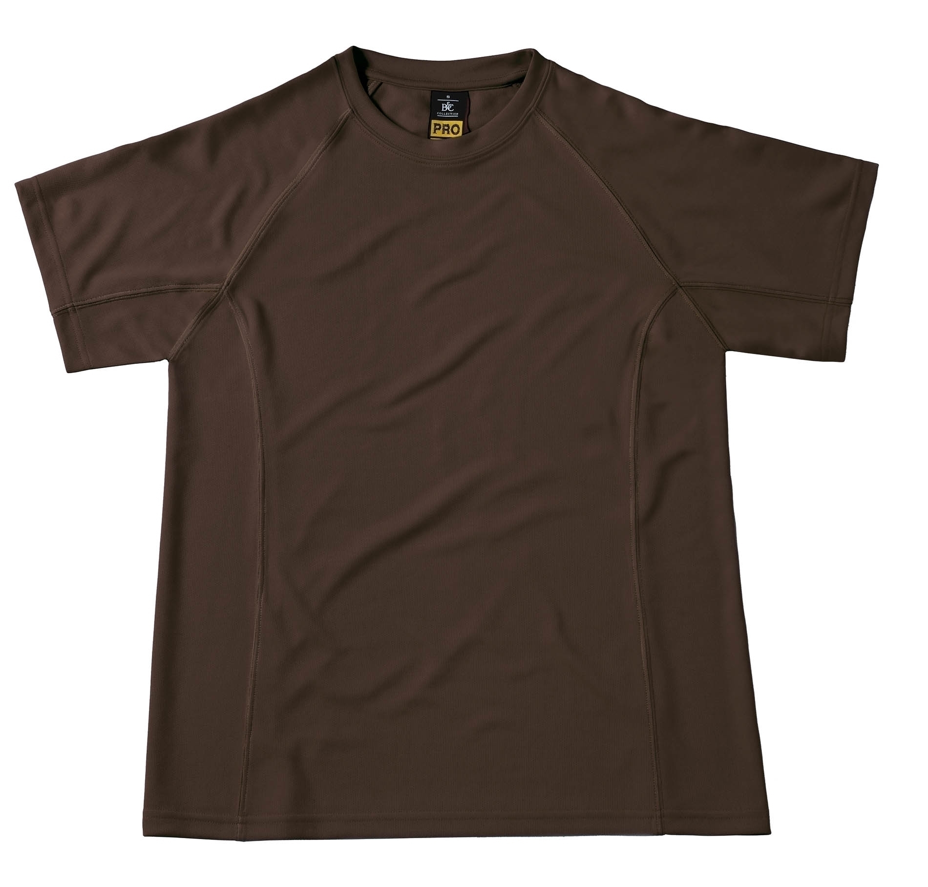 T-SHIRT COOLPOWER PRO Brown Marron, à personnaliser avec le logo de votre club. T-SHIRT COOLPOWER PRO Brown Marron
