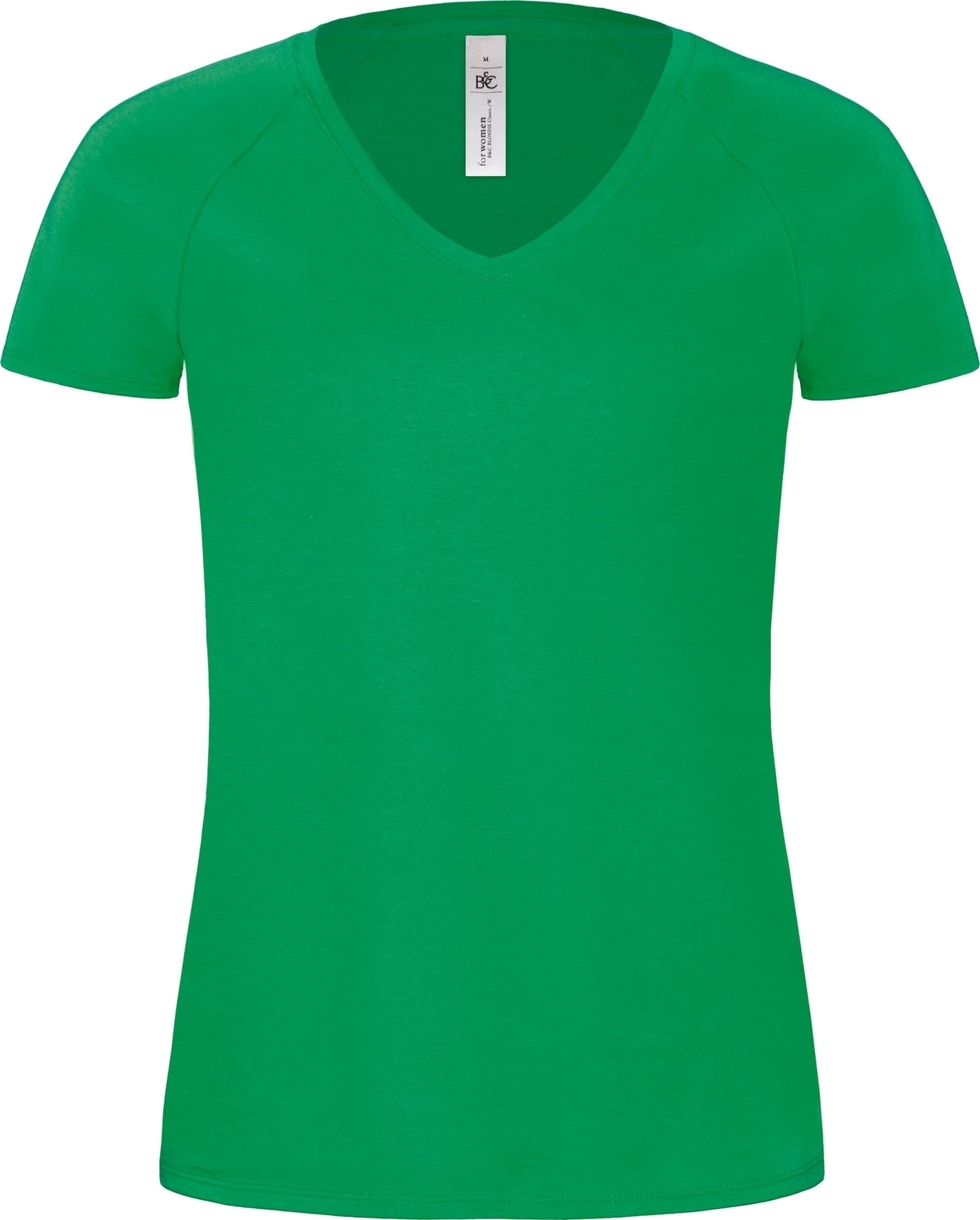 T-SHIRT FEMME BLONDIE COL V Kelly Green Vert, à personnaliser avec le logo de votre club. T-SHIRT FEMME BLONDIE COL V Kelly Green Vert