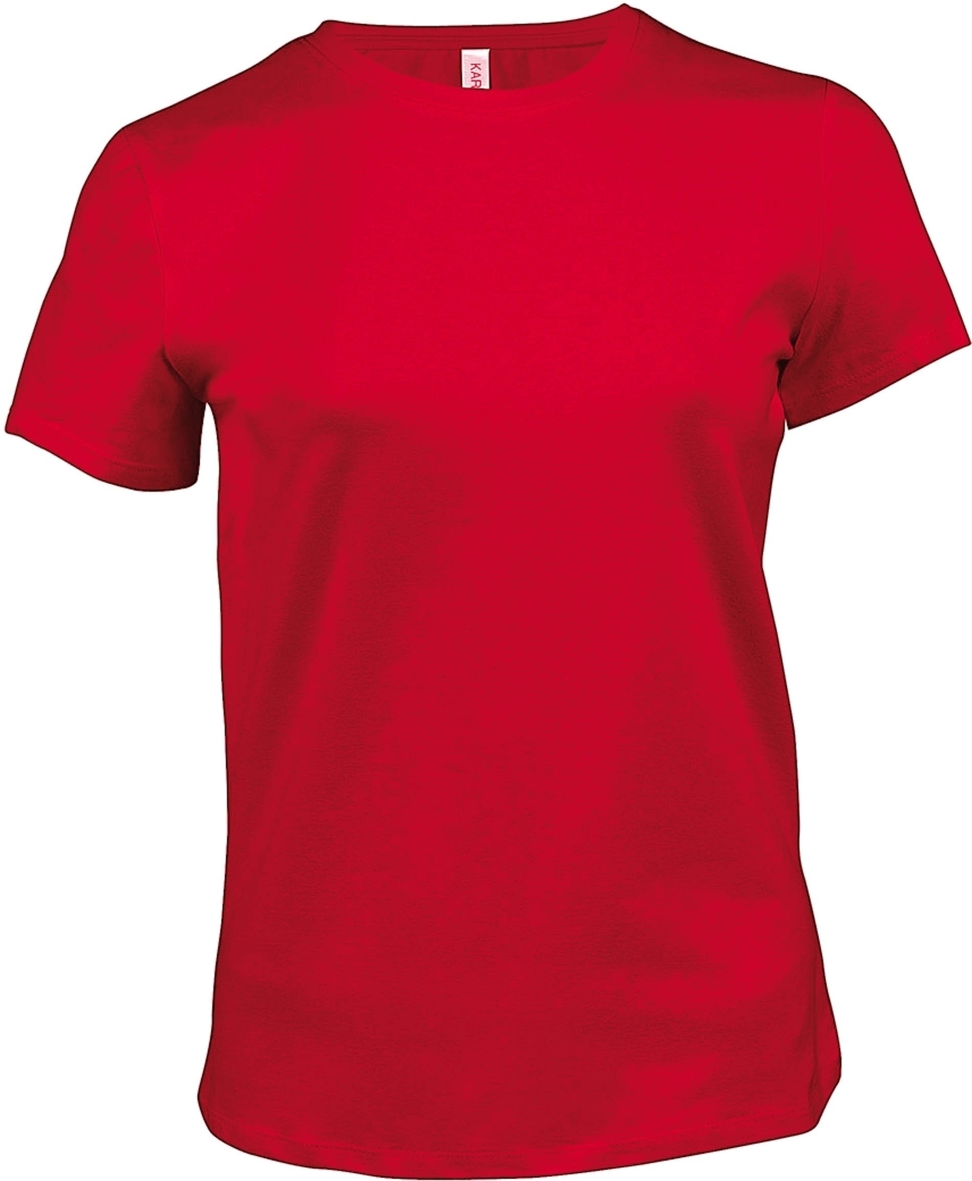 MAÏA > T-shirt femme manches courtes _encolure ronde Red Rouge, à personnaliser avec le logo de votre club. MAÏA > T-shirt femme manches courtes _encolure ronde Red Rouge