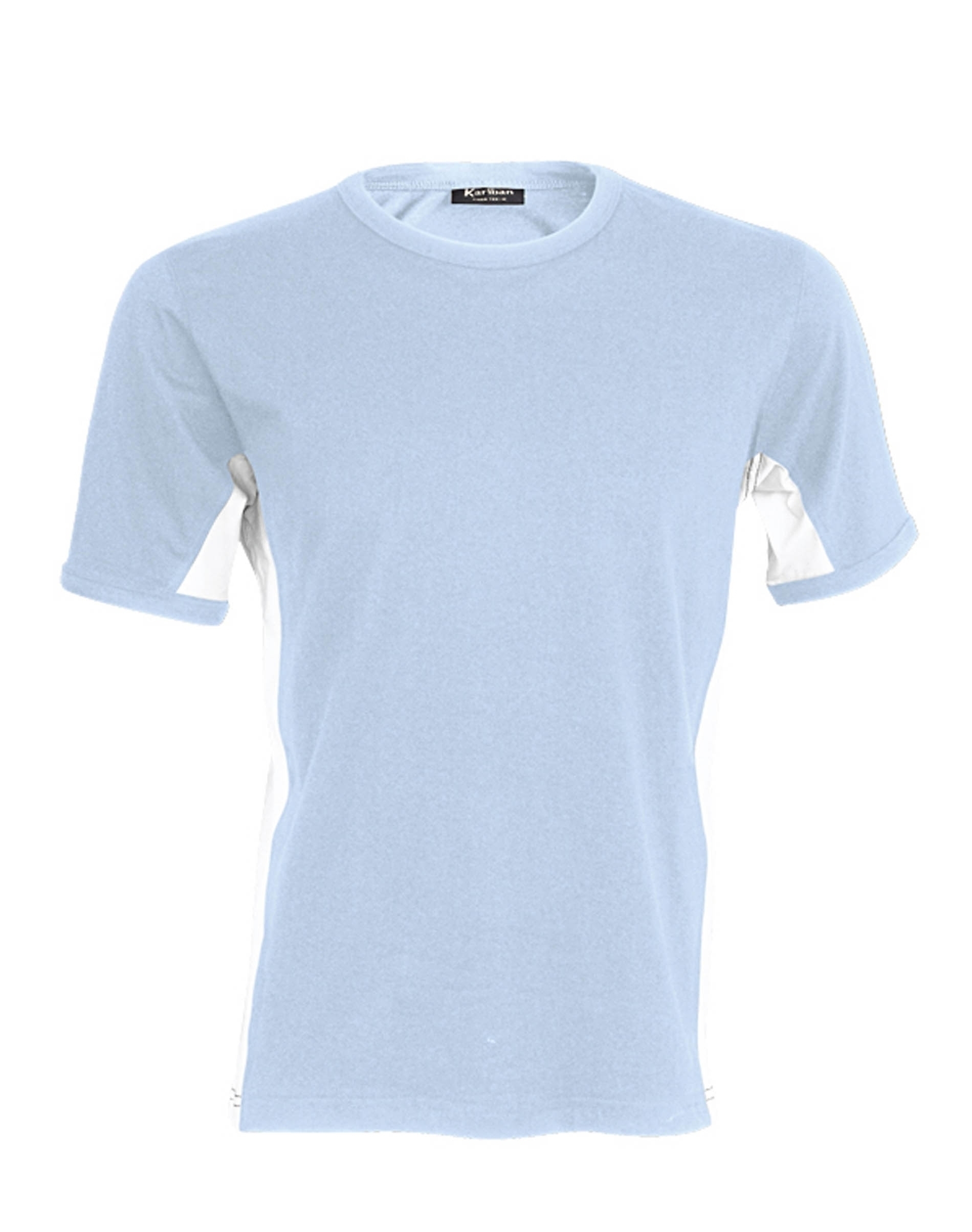 T-shirt enfant bicolore TIGER Sky Blue / White Bleu, à personnaliser avec le logo de votre club. T-shirt enfant bicolore TIGER Sky Blue / White Bleu