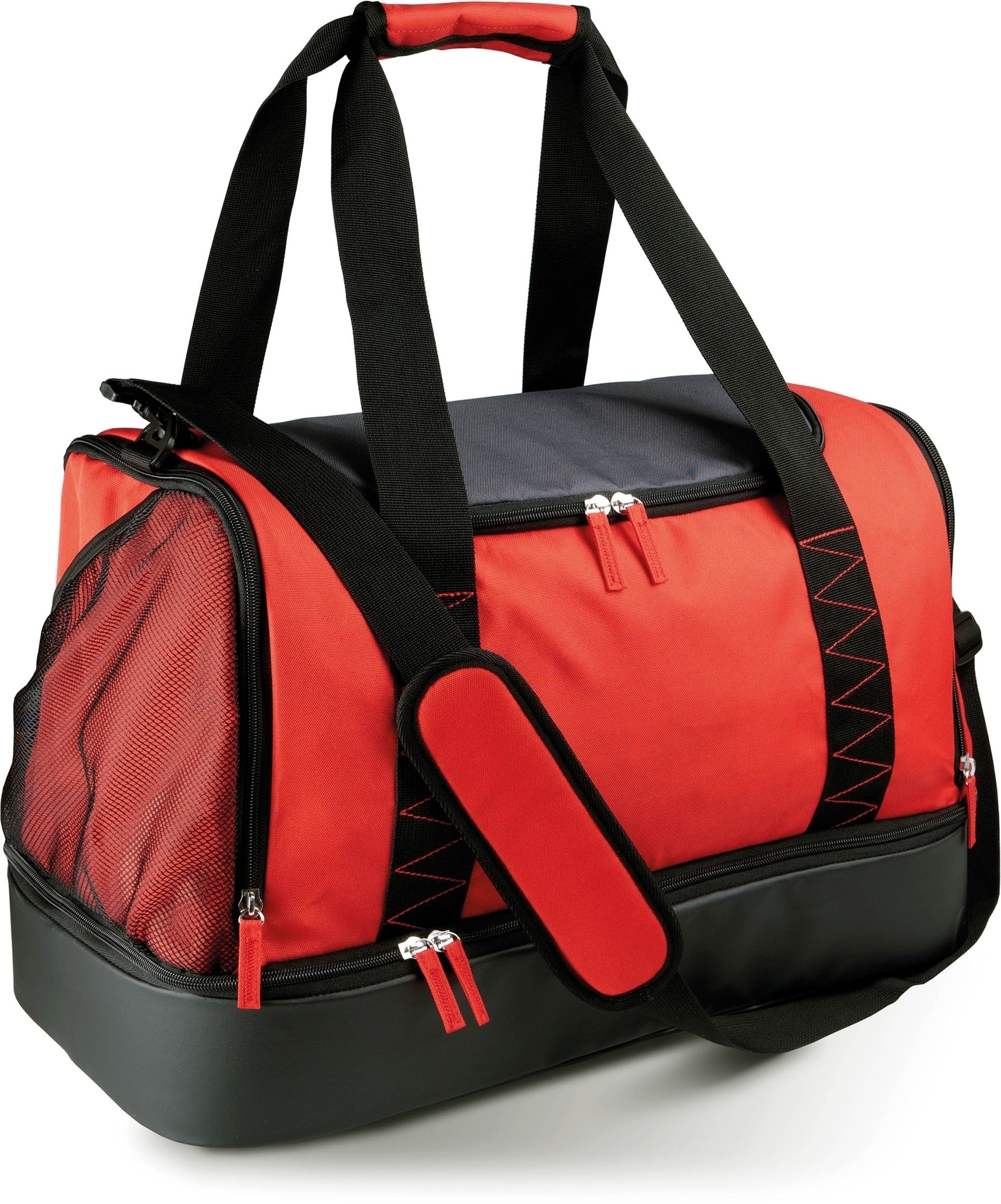 SAC DE SPORT COLLECTIF Red / Dark Grey / Black Rouge, à personnaliser avec le logo de votre club. SAC DE SPORT COLLECTIF Red / Dark Grey / Black Rouge