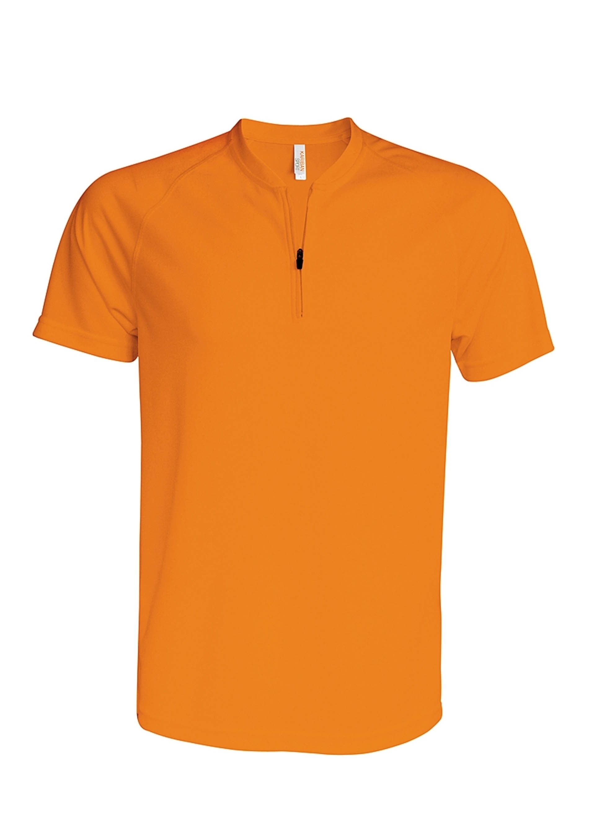 T-SHIRT SPORT QUART ZIP Orange Orange, à personnaliser avec le logo de votre club. T-SHIRT SPORT QUART ZIP Orange Orange