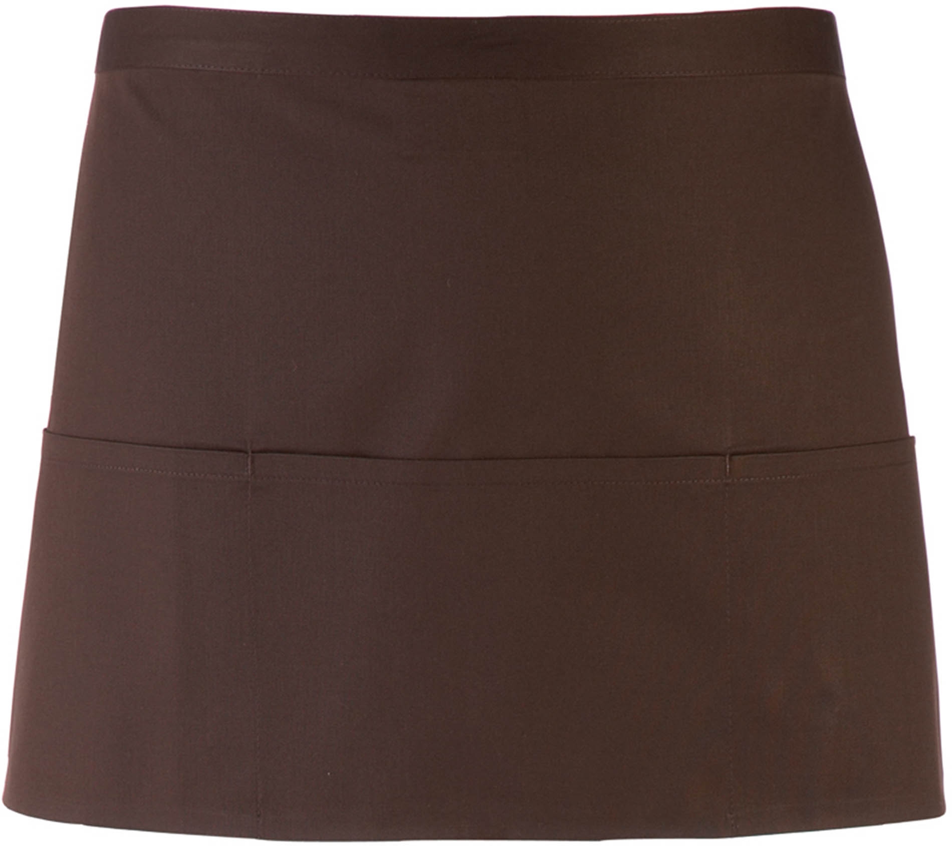 Tablier Serveur 3 poches Brown Marron, à personnaliser avec le logo de votre club. Tablier Serveur 3 poches Brown Marron