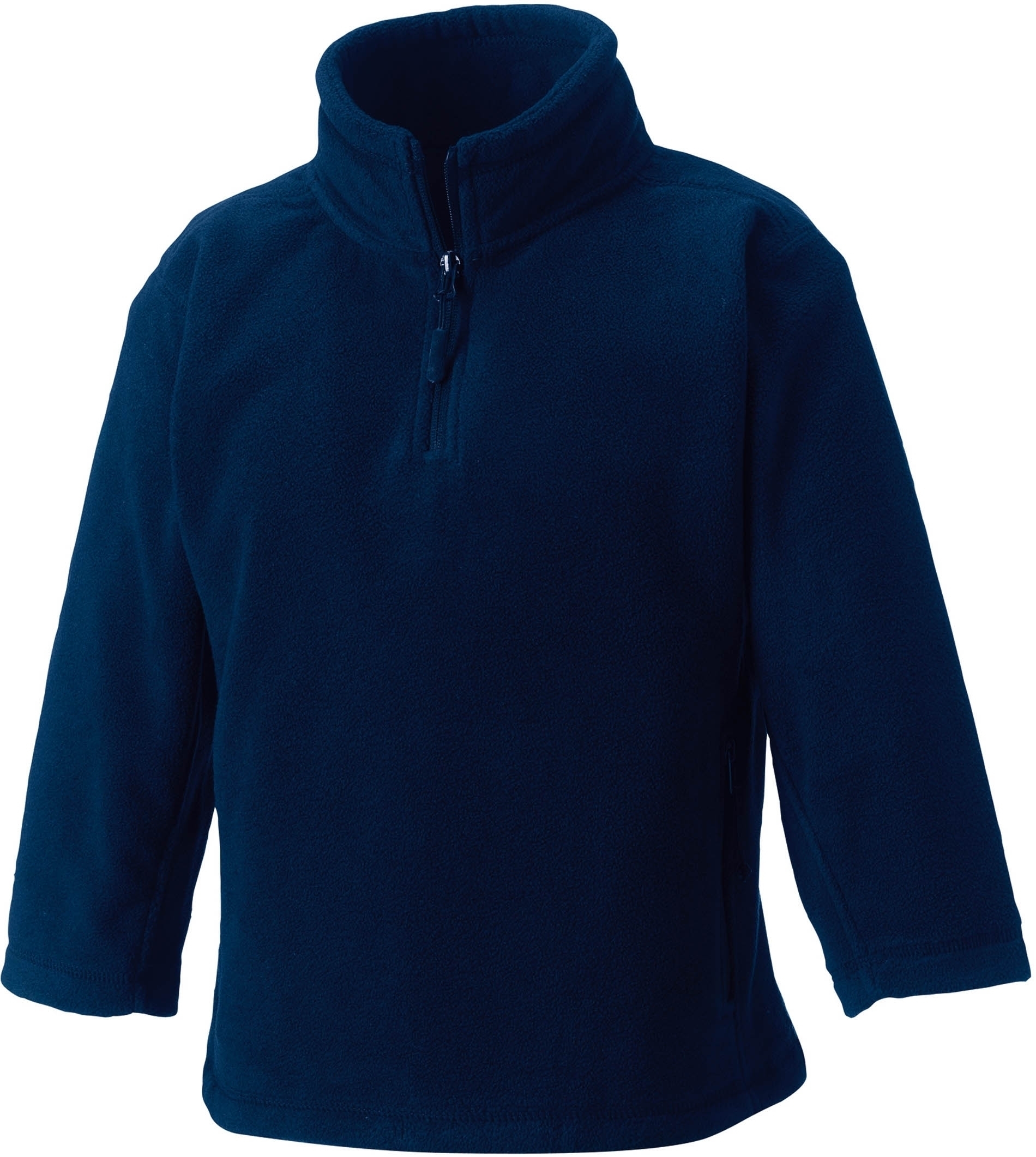 KIDS FLEECE_Polaire enfant col zippé French Navy Bleu, à personnaliser avec le logo de votre club. KIDS FLEECE_Polaire enfant col zippé French Navy Bleu