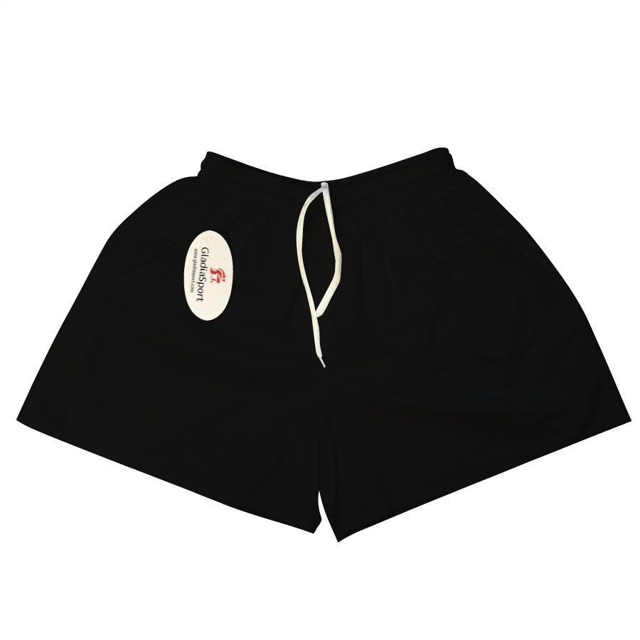 Short rugby Gladia Unis Noir Noir, à personnaliser avec le logo de votre club. Short rugby Gladia Unis Noir Noir