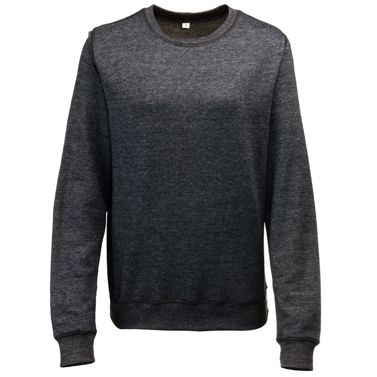 Sweat-shirt Heather Girlie Black Heather Noir, à personnaliser avec le logo de votre club. Sweat-shirt Heather Girlie Black Heather Noir