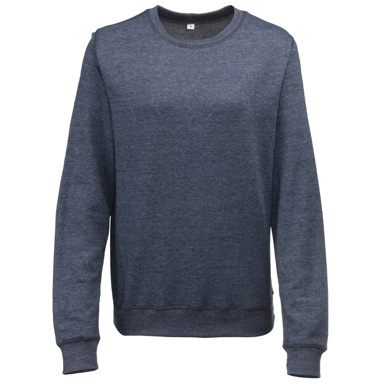 Sweat-shirt Heather Girlie Navy Heather Bleu, à personnaliser avec le logo de votre club. Sweat-shirt Heather Girlie Navy Heather Bleu