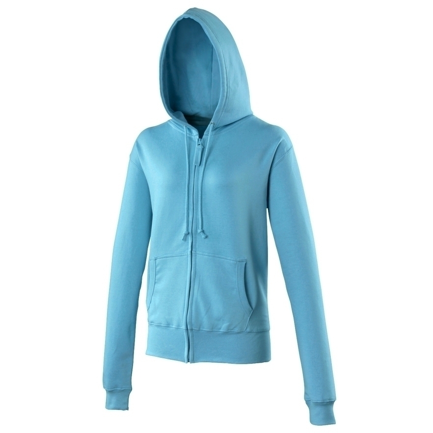 Sweat-shirt zippé university femme Hawaiian Blue Bleu, à personnaliser avec le logo de votre club. Sweat-shirt zippé university femme Hawaiian Blue Bleu