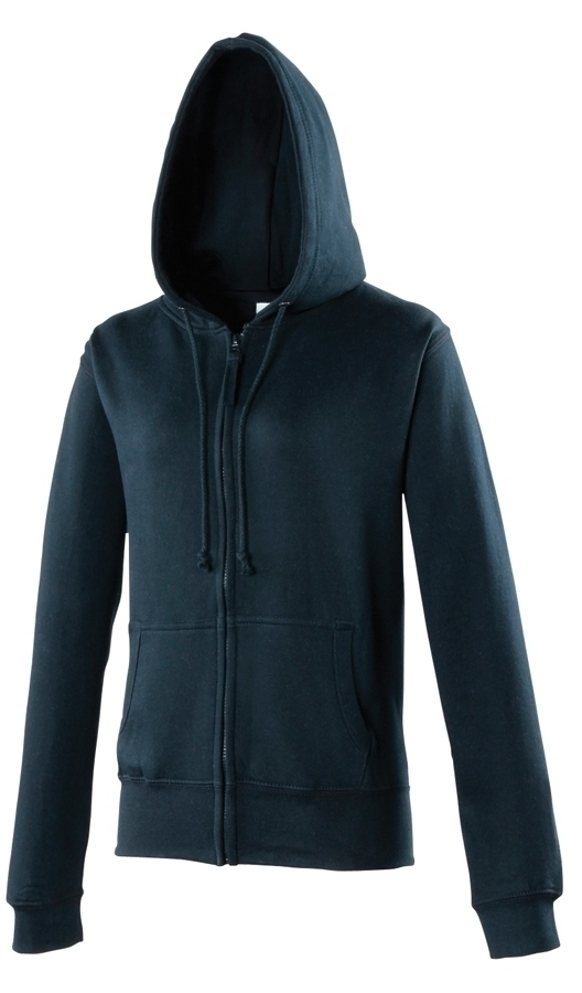Sweat-shirt zippé university femme New French Navy Bleu, à personnaliser avec le logo de votre club. Sweat-shirt zippé university femme New French Navy Bleu