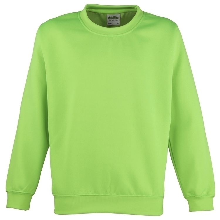 Sweat-shirt electric Enfant Electric Green Vert, Ã personnaliser avec le logo de votre club. Sweat-shirt electric Enfant Electric Green Vert