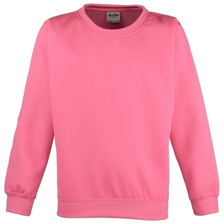 Sweat-shirt electric Enfant Electric Pink Rose, Ã personnaliser avec le logo de votre club. Sweat-shirt electric Enfant Electric Pink Rose