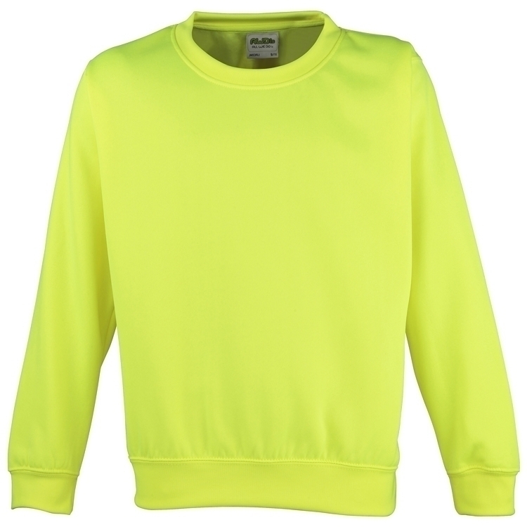 Sweat-shirt electric Enfant Electric Yellow Jaune, Ã personnaliser avec le logo de votre club. Sweat-shirt electric Enfant Electric Yellow Jaune