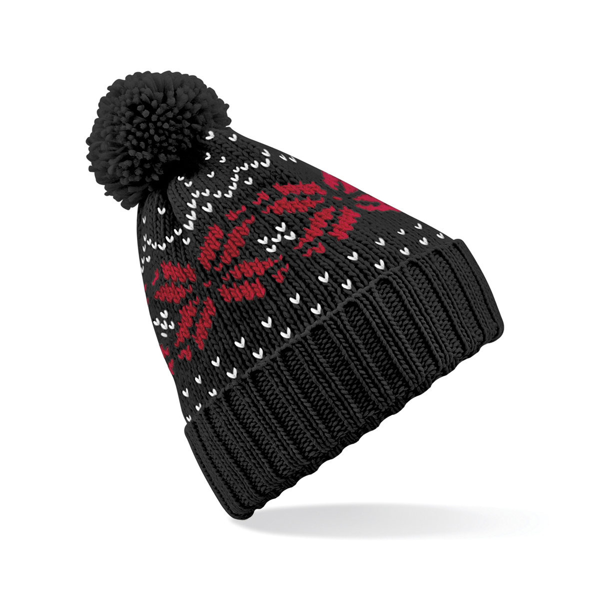 Bonnet SnowStar Noir Rouge-Noir-Blanc, à personnaliser avec le logo de votre club. Bonnet SnowStar Noir Rouge-Noir-Blanc