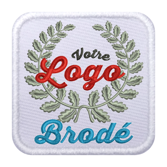 Ecusson Patch brodé 4 cm Arronville Impression, à personnaliser avec le logo de votre club. Ecusson Patch brodé 4 cm Arronville Impression