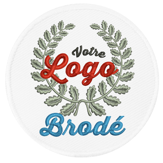 Ecusson Patch brodé 6 cm Ronceroyal, à personnaliser avec le logo de votre club. Ecusson Patch brodé 6 cm Ronceroyal