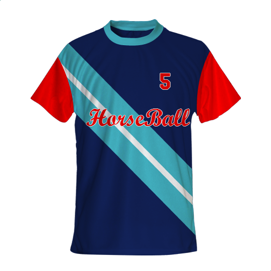 Maillot HorseBall PRO GladiaSport col rond Sublimation Impression, à personnaliser avec le logo de votre club. Maillot HorseBall PRO GladiaSport col rond Sublimation Impression