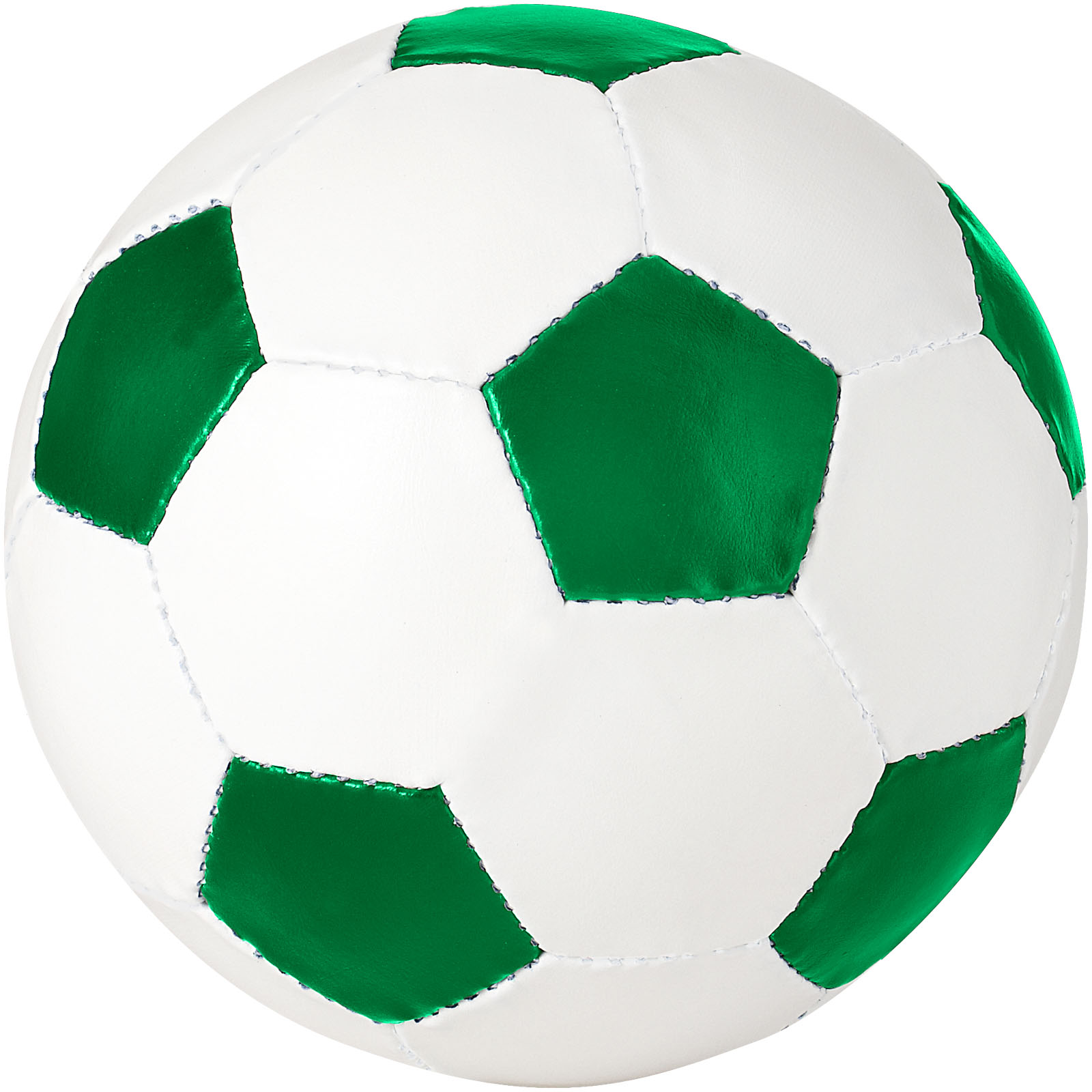 Ballon de football - Blanc,Vert imprimé et personnalisé pour votre
