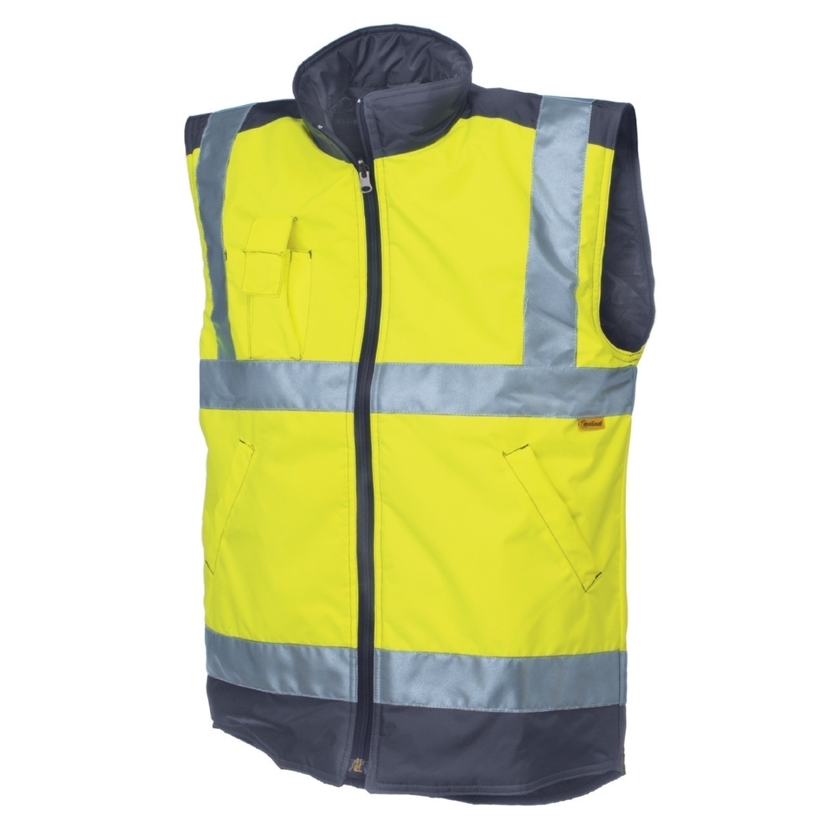 GILET MATELASSÉ ALERT Jaune JauneFluo,Gris, à personnaliser avec le logo de votre club. GILET MATELASSÉ ALERT Jaune JauneFluo,Gris