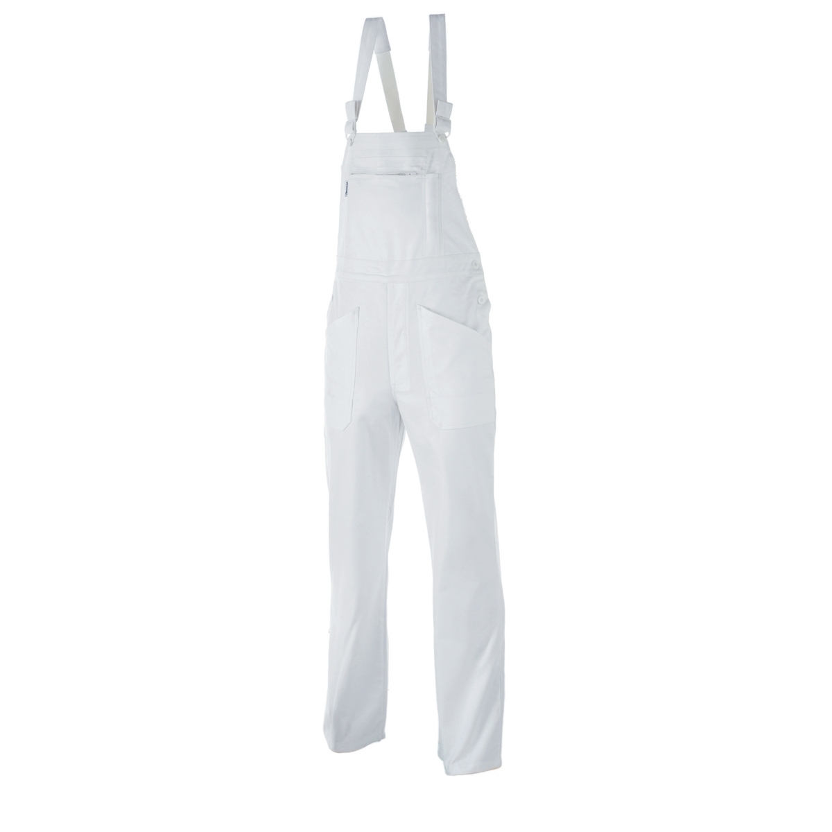 COTTE À BRETELLES BASIQUE blanc Blanc, à personnaliser avec le logo de votre club. COTTE À BRETELLES BASIQUE blanc Blanc