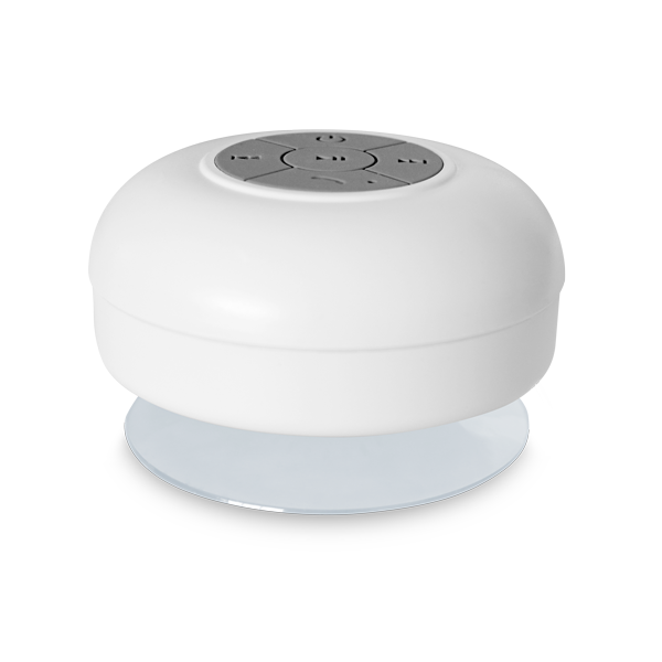 Enceinte étanche. Blanc Blanc, à personnaliser avec le logo de votre club. Enceinte étanche. Blanc Blanc