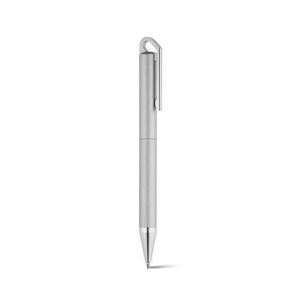 HOOK Matte. Stylo à bille en bronze avec mécanisme twist. Argenté satiné Argent, à personnaliser avec le logo de votre club. HOOK Matte. Stylo à bille en bronze avec mécanisme twist. Argenté satiné Argent