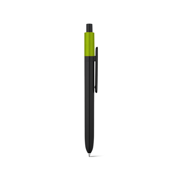 KIWU Metallic. Stylo en ABS avec finition brillante et partie supérieure laquée avec finition métallisée. Vert clair Vert, à personnaliser avec le logo de votre club. KIWU Metallic. Stylo en ABS avec finition brillante et partie supérieure laquée avec finition métallisée. Vert clair Vert