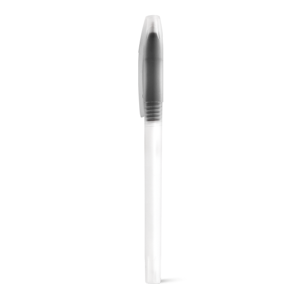 LUCY. Stylo à bille. Noir Noir, à personnaliser avec le logo de votre club. LUCY. Stylo à bille. Noir Noir