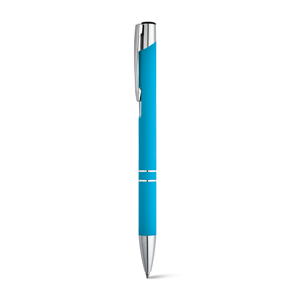 BETA SOFT. Stylo à bille. Bleu clair Bleu, à personnaliser avec le logo de votre club. BETA SOFT. Stylo à bille. Bleu clair Bleu