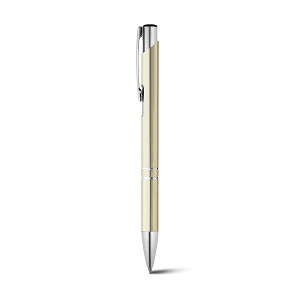 BETA BK. Stylo à bille. Doré Metal, à personnaliser avec le logo de votre club. BETA BK. Stylo à bille. Doré Metal