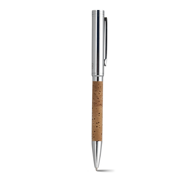 CORK. Stylo à bille. Naturel Beige, à personnaliser avec le logo de votre club. CORK. Stylo à bille. Naturel Beige