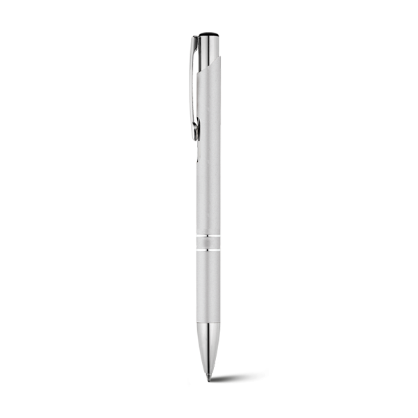 BETA. Stylo à bille. Argenté satiné Argent, à personnaliser avec le logo de votre club. BETA. Stylo à bille. Argenté satiné Argent