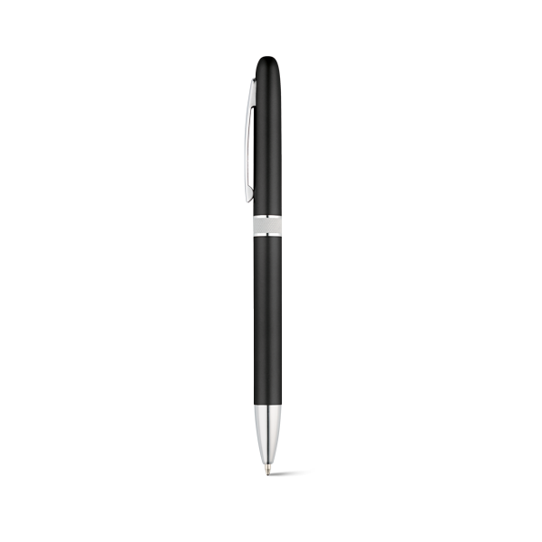 LENA. Stylo à bille. Noir Noir, à personnaliser avec le logo de votre club. LENA. Stylo à bille. Noir Noir