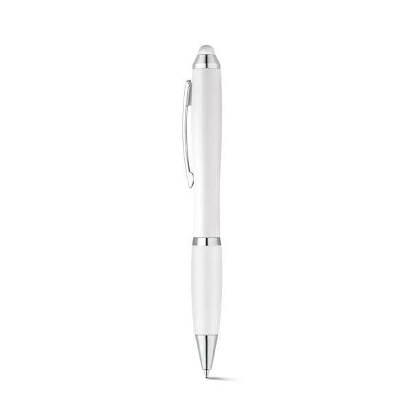 SANS. Stylo à bille. Blanc Blanc, à personnaliser avec le logo de votre club. SANS. Stylo à bille. Blanc Blanc