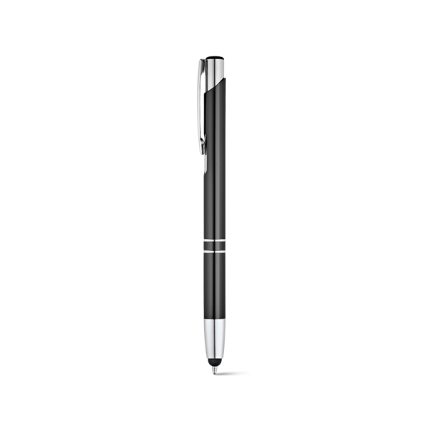 BETA TOUCH. Stylo à bille. Noir Noir, à personnaliser avec le logo de votre club. BETA TOUCH. Stylo à bille. Noir Noir