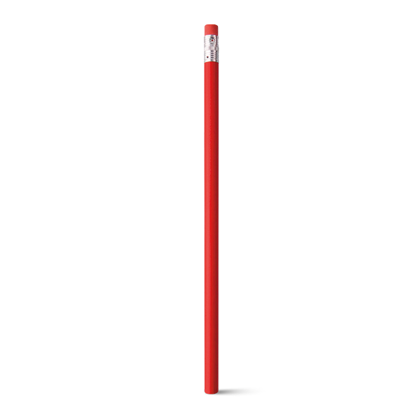 Crayon à papier. Rouge Rouge, à personnaliser avec le logo de votre club. Crayon à papier. Rouge Rouge