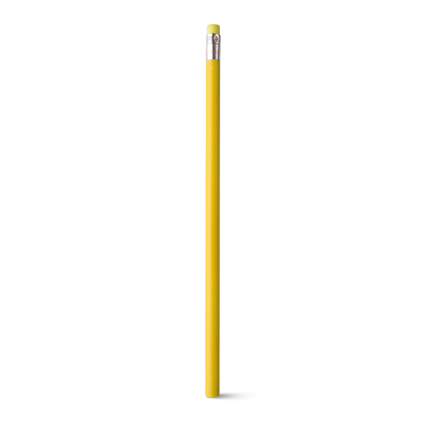 Crayon à papier. Jaune Jaune, à personnaliser avec le logo de votre club. Crayon à papier. Jaune Jaune