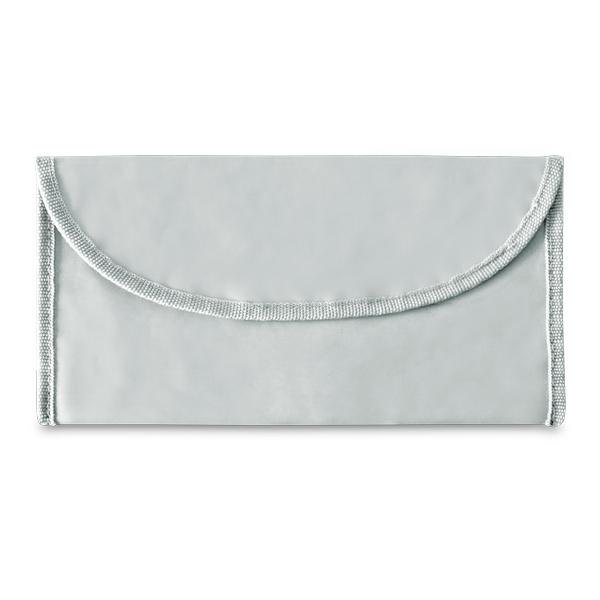 Trousse porte-documents de voyage. Gris clair Gris, à personnaliser avec le logo de votre club. Trousse porte-documents de voyage. Gris clair Gris