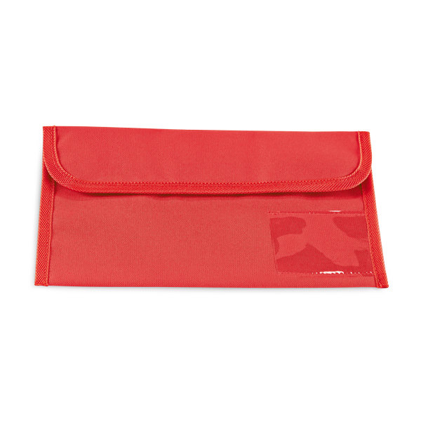 Trousse porte-documents de voyage. Rouge Rouge, à personnaliser avec le logo de votre club. Trousse porte-documents de voyage. Rouge Rouge