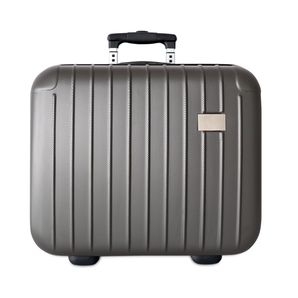Trolley pour ordinateur. Gris graphite Gris, à personnaliser avec le logo de votre club. Trolley pour ordinateur. Gris graphite Gris