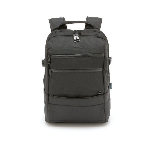 ZIPPERS. Sac à dos pour ordinateur. Noir Noir, à personnaliser avec le logo de votre club. ZIPPERS. Sac à dos pour ordinateur. Noir Noir