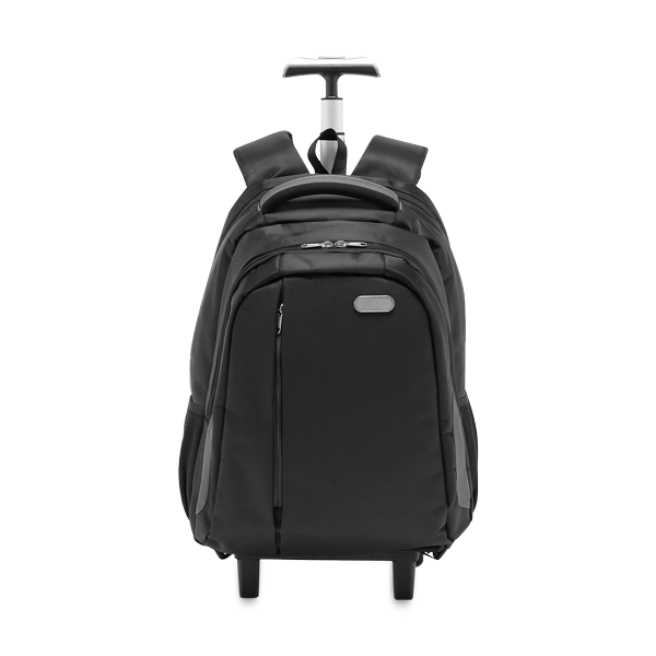 Sac à dos trolley pour ordinateur. Gris Gris, à personnaliser avec le logo de votre club. Sac à dos trolley pour ordinateur. Gris Gris